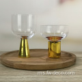 Set Kaca Whiskey Crystal Crystal Ditch Tangan